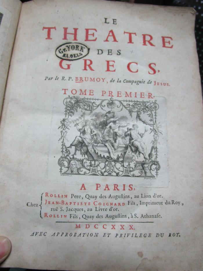  Le Theatre des Grecs (1730)