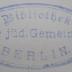 B 540 JLB 1 1: Geschichte der Jüdischen Lehrer-Bildungsanstalt in Berlin : Eine Festschrift zur Feier des fünfzigjährigen Bestehens der Anstalt am 8. November 1909 (1909)