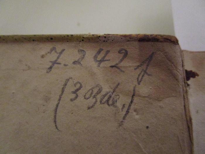 A 2/561 - 1 : Geschichte der amerikanischen Revolution (1852);- (unbekannt), Von Hand: Notiz; '7.242 f (3Bde.)'. 