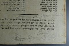 - (Lipmann, Philipp), Von Hand: Name; 'Lipmann 1843. 14.ten September Philipp Lipmann Jänni JH'. 