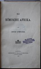 Gesch 182/4 : Das Römische Afrika. (1899)