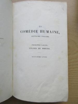 1 N 67-7 : La Comédie Humaine. Études de Mœurs. Scènes de la Vie de Province : Les Rivalités (ca. 1843)