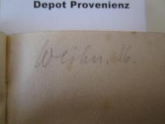 - (Kühn, [?]), Von Hand: Datum; 'Weihn. 16'. 