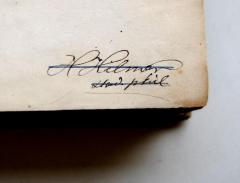 - (Hilmer[?], H.), Von Hand: Name, Berufsangabe/Titel/Branche; 'H. Hilmer[?] / stud.[?] phil.'. 