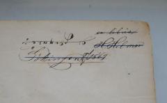 - (Hilmer[?], H.), Von Hand: Name, Ortsangabe; 'ex libris H. Hilmer / Göttingen […] 1869.'. 