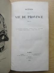 1 N 67 - 6 : La Comédie Humaine. Études de Mœurs. Scènes de la Vie de Province : Les Célibataires : le Curé de Tours - Un Ménage de Garçon - Les Parisiens en Province : l'illustre Gaudissart - la Muse du Département (1843)
