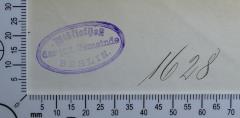 - (Jüdische Gemeinde zu Berlin), Von Hand: Inventar-/ Zugangsnummer; '1628'. 