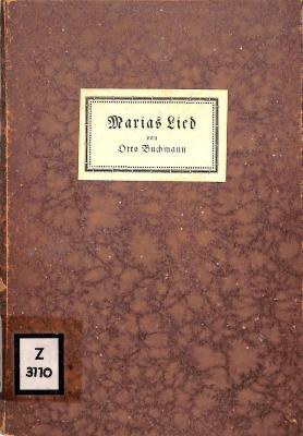 Z 3110 : Marias Lied. (1919)