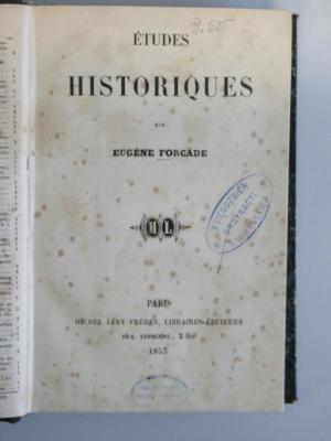 42A446 : Etudes historiques (1853)