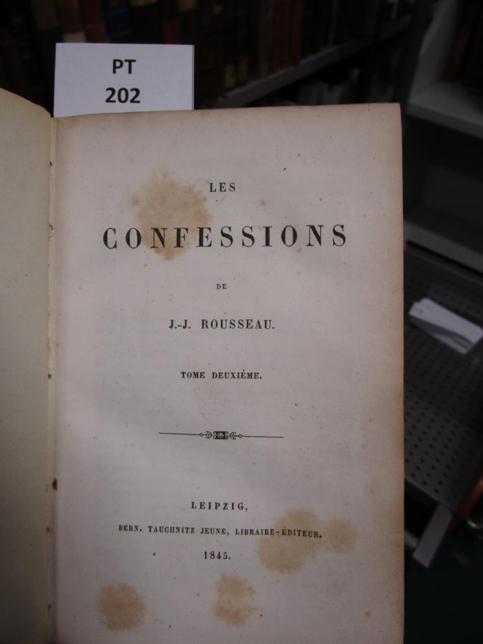  Les confessions (1845)
