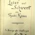 2/587 : Leier und Schwert. In Stenographie übertragen von Meta Beythien. (o. J.)