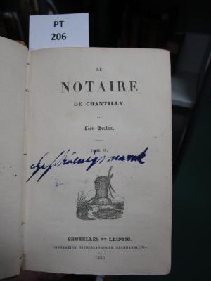  Le notaire de Chantilly (1836)