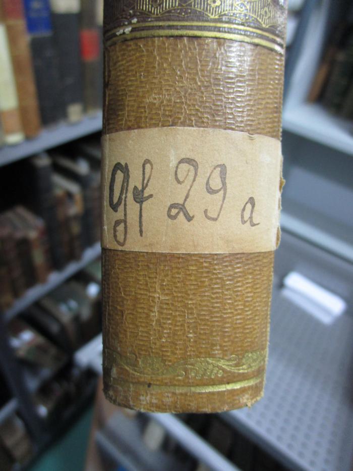 -, Etikett: Signatur; 'Gf 29a'