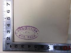 - (Dominicains Prov. de France Nov. Profes.), Stempel: Name; 'Dominicains Nov. Prof.'.  (Prototyp)