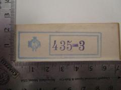 - (Versicherungsanstalt Berlin. Bücherei), Stempel: Name, Wappen, Initiale; 'VAB'.  (Prototyp)