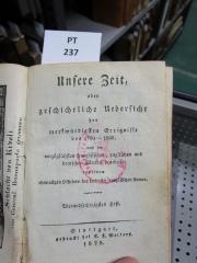  Unsere Zeit, oder geschichtliche Uebersicht der merkwürdigsten Ereignisse von 1789 - 1830 (1828)