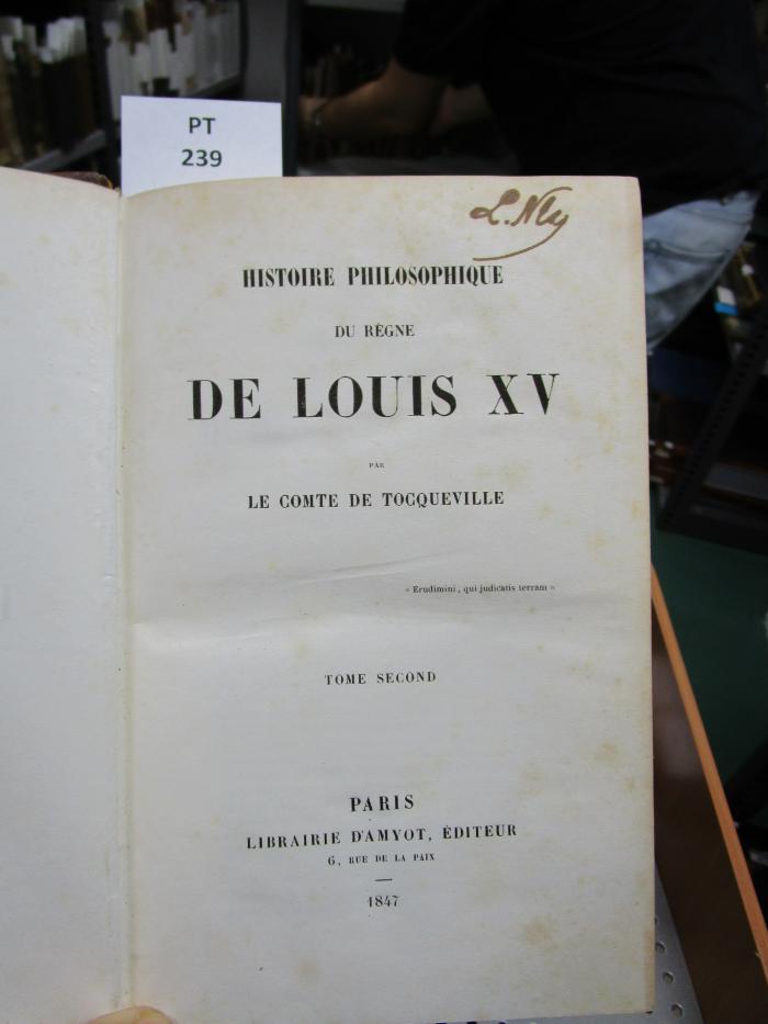  Histoire Philosophique Du Règne De Louis XV (1847)