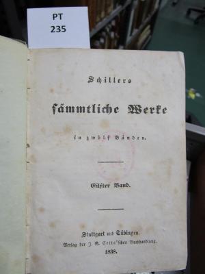 Sämmtliche Werke / Friedrich von Schiller : in zwölf Bänden (1838)
