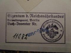 - (Reichsnährstand), Von Hand: Inventar-/ Zugangsnummer; '11082'. 