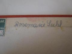 - (Suhl, Rosemarie), Von Hand: Autogramm, Name; 'Rosemarie Suhl'. 