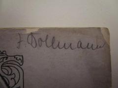 - (Dollmann, Jenny), Von Hand: Name, Autogramm; 'J. Dollmann'. 