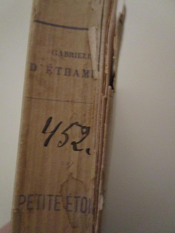  La petite étoile : suivi de l soer ainée (o.J.);- (unbekannt), Etikett: Signatur; '452.'. 
