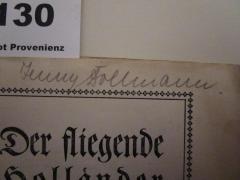 - (Dollmann, Jenny), Von Hand: Autogramm, Name; 'Jenny Dollmann'. 