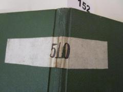 - (Öffentliche Vegetarische Bibliothek und Lesehalle zu Berlin), Etikett: Signatur; '510'. 