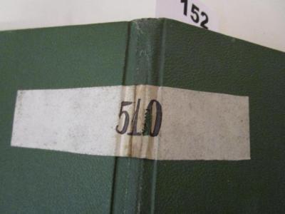  Die Kaltwasserkuren (1890);- (Öffentliche Vegetarische Bibliothek und Lesehalle zu Berlin), Etikett: Signatur; '510'. 