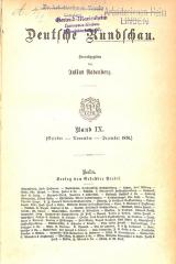 Allg 294/4 : Deutsche Rundschau, Bd. 9 (Oktober, November, Dezember 1876). (1876)