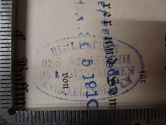 - (Preußen. Ministerium für Wissenschaft, Kunst und Volksbildung), Stempel: Berufsangabe/Titel/Branche, Name; 'Bibliothek der Ministerii der geistlichen Angelegenheiten'.  (Prototyp)
