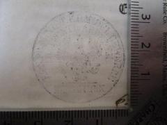 - (Preußen. Ministerium für Handel und Gewerbe. Bibliothek), Stempel: Wappen, Berufsangabe/Titel/Branche, Name; 'Kön. Pr. Minist. f. Handel Gewerbe u. öffentl. Arbeiten Bibliothek'.  (Prototyp)