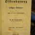 XVI 2903 1-2 1/2 2. Ex.: Die Offenbarung des heiligen Johannes für solche die in der Schrift forschen (1849-50)