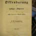 XVI 2903 1-2 1/2 2. Ex.: Die Offenbarung des heiligen Johannes für solche die in der Schrift forschen (1849-50)