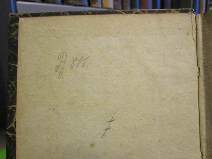 I 29839 3. Ex.: De Königinnen Elisabeth und Maria Stuart nach den Quellen im britischen Museum und Reichsarchive (1836);- (unbekannt), Von Hand: Nummer; 'B 801.'. 
