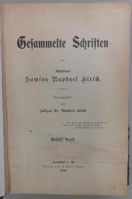 43A4853,3 : Gesammelte Schriften. - 3. (1906)