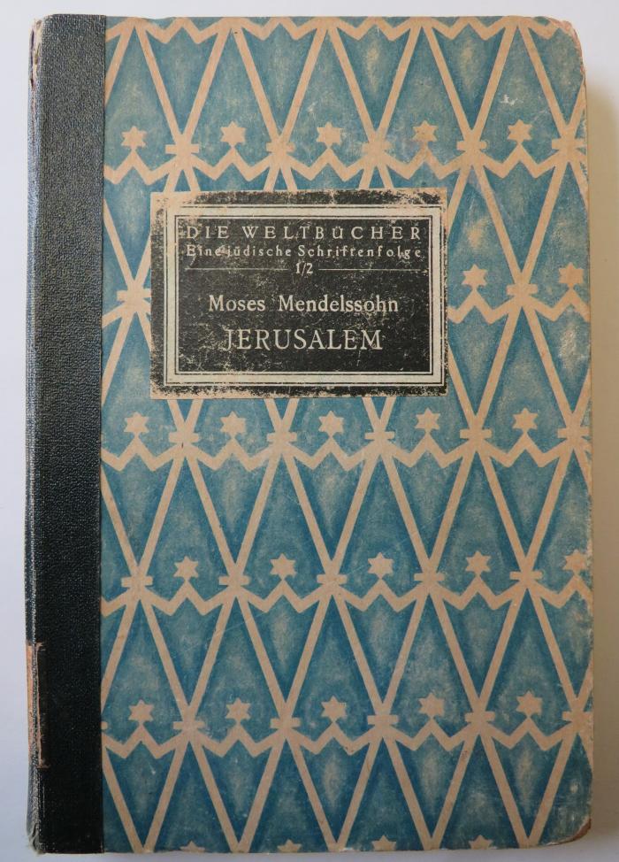 Q 3138 : Jerusalem oder über religiöse Macht und Judentum.  (1919)