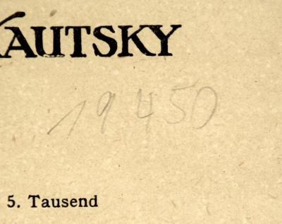 - (NSDAP-Gauarchiv Südhannover-Braunschweig), Von Hand: Signatur; '19450'. 