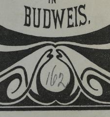 - (Israelitischer Humanitätsverein "Allianz" Budweis (U.O.B.B)), Von Hand: Inventar-/ Zugangsnummer; '162'. 