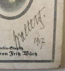 - (Walters[?], [?]),  Name, Datum'Walters[?]. 1917'. 
