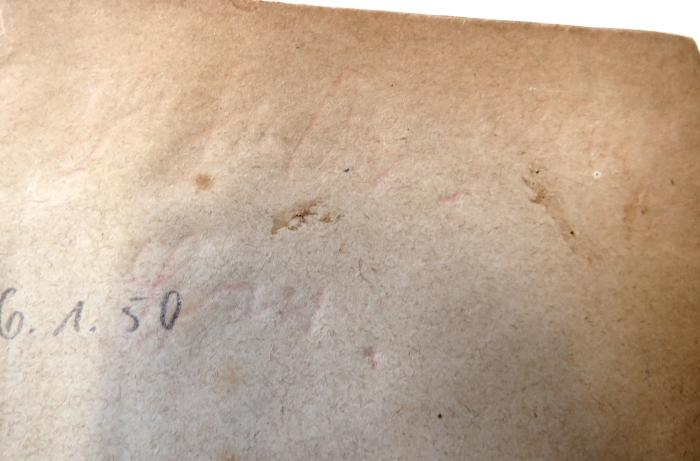- (unbekannt), Von Hand: ; 'h[…]h[…] Dr.[?] […] G[…][?].'. 