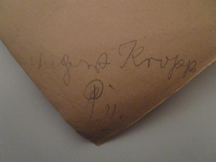  Moderne Deutsche Lyrik (o.J.);- (Kropp, August), Von Hand: Autogramm, Name, Nummer; 'August Kropp 
P II.'. 