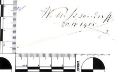 - (Ossendorff[?], W[...] von), Von Hand: Name, Datum; 'W. […]ssendorff / 20.10.1901.'. 