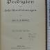 296.45 MAYB 2,4 : Predigten und Schrifterklärungen, Viertes und fünftes Buch Moses (1909)