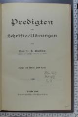 296.45 MAYB 2,4 : Predigten und Schrifterklärungen, Viertes und fünftes Buch Moses (1909)