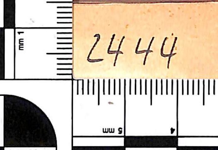 - (NSDAP-Gauarchiv und -museum Südhannover-Braunschweig), Von Hand: Signatur; '2444'. 