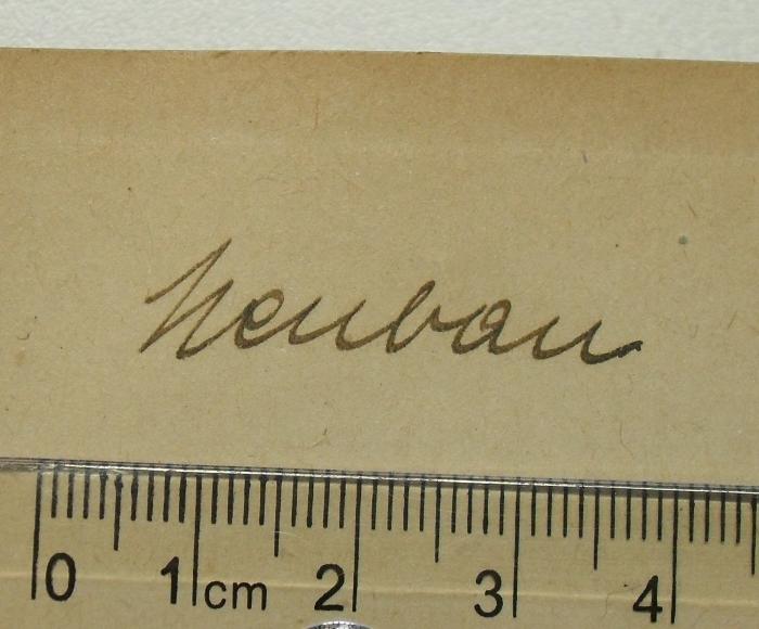 - (Neubau, [...]), Von Hand: Name; 'Neubau'. 