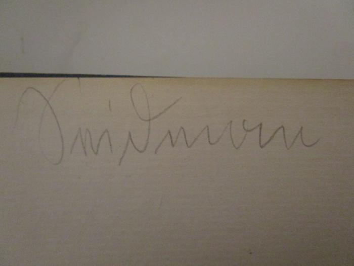  Das jüdische ABC : Ein Führer durch das jüdische Wissen (1935);- (Seidman, [?]), Von Hand: Autogramm, Name; 'Seidman'. 
