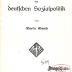 Soz 460/4 : Die Geschichte und Ziele der deutschen Sozialpolitik (1908)