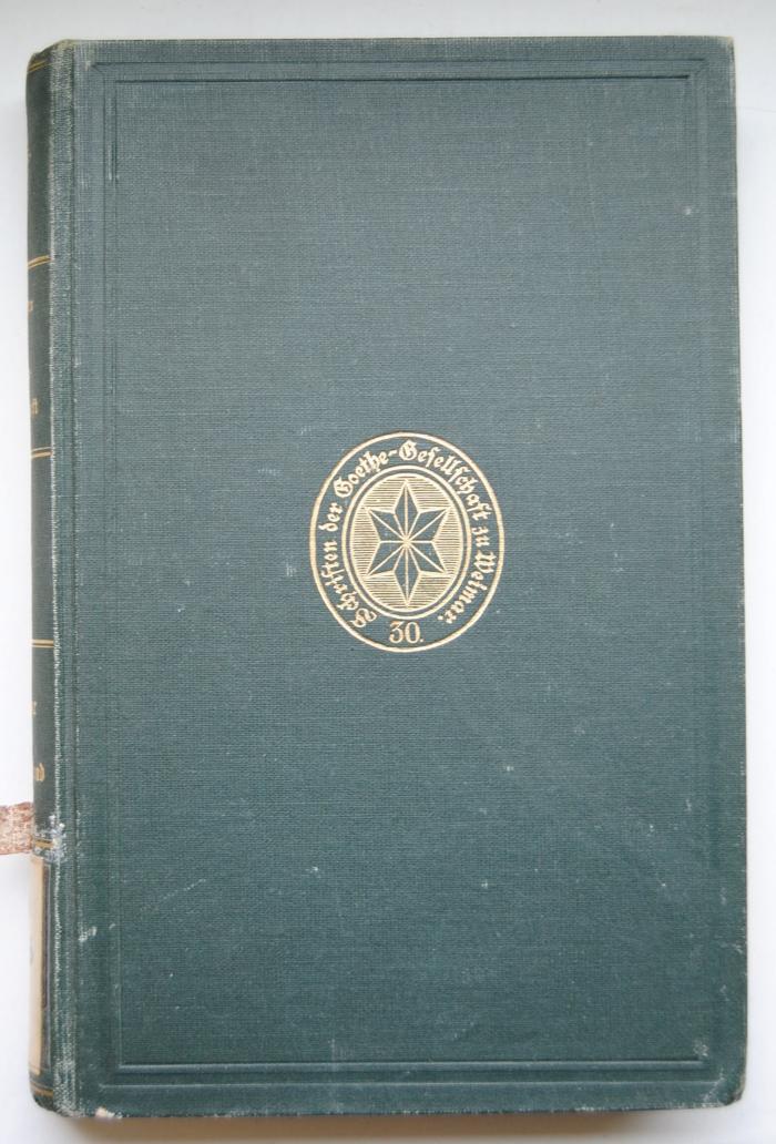 Lit 236,1/1 : 30 : Weimar und Deutschland 1815-1915. (1915)